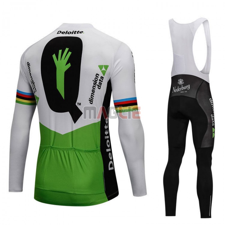 Maglia UCI Mondo Campione Dimension Date Manica Lunga 2018 Verde - Clicca l'immagine per chiudere